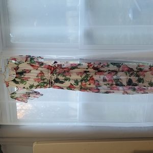 Calvin Klein white floral dress, size 4
